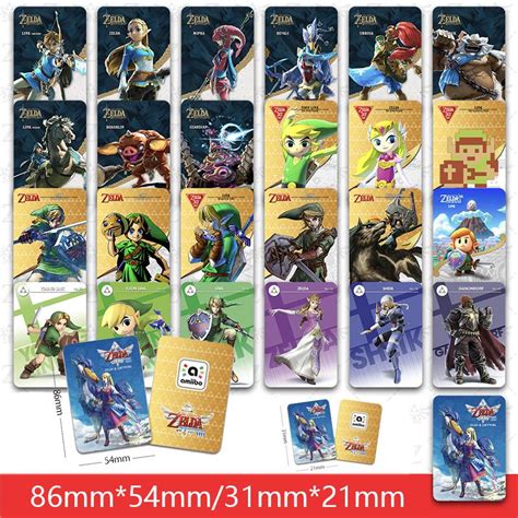 new 24pcs zelda botw amiibo nfc pvc tag c|Botw 23/24 in 1 Amiibo Game Cards for the Legend of Zelda.